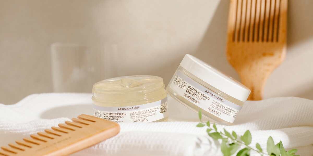 Experimente a Geleia Belles Boucles da Aroma zone para caracóis bonitos e hidratados