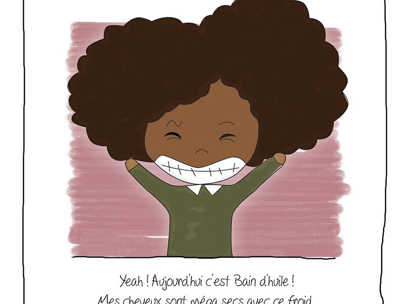 bains d'huile pour les cheveux secs